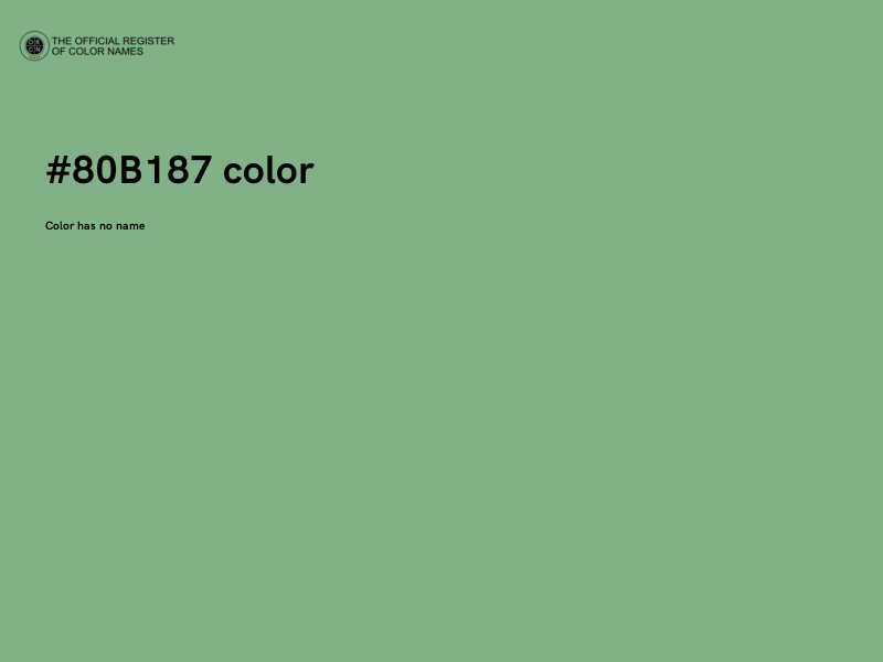 #80B187 color image