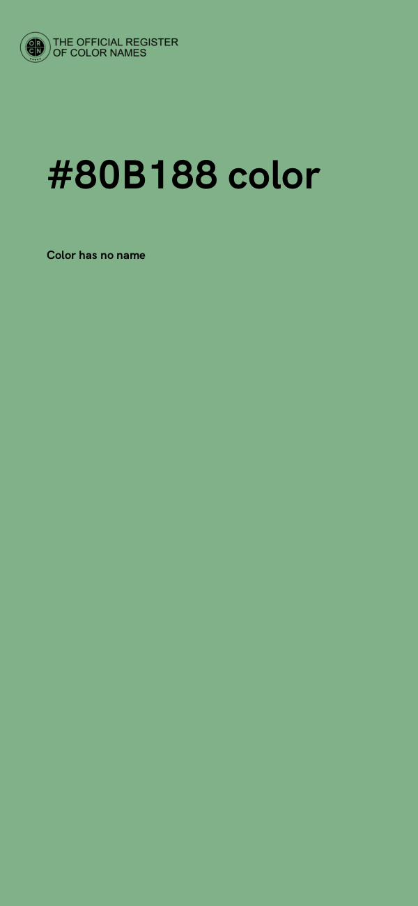 #80B188 color image