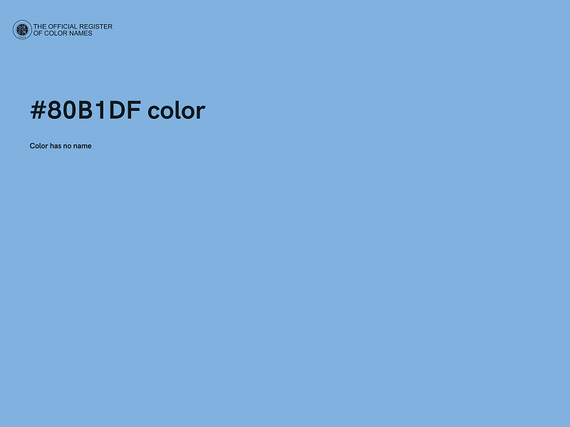 #80B1DF color image