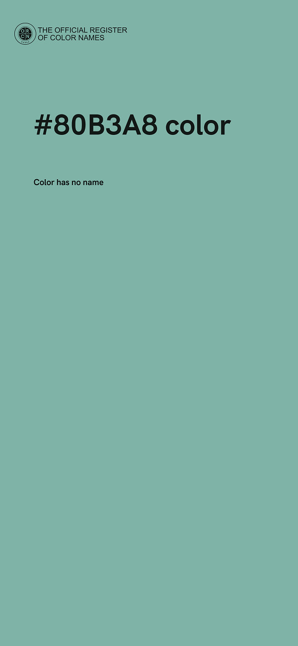 #80B3A8 color image