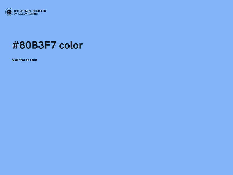 #80B3F7 color image