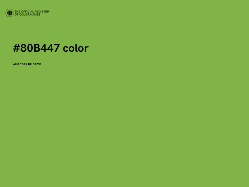 #80B447 color image