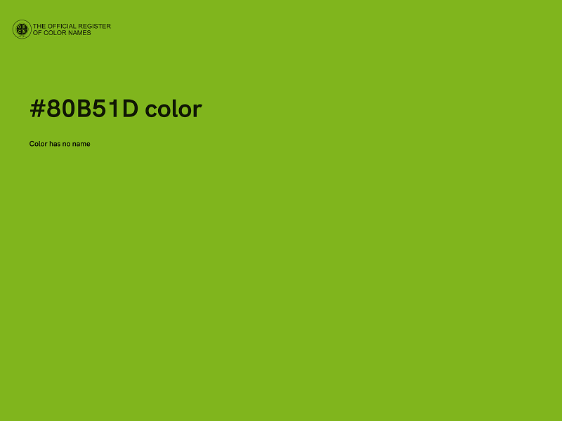 #80B51D color image