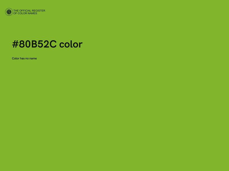 #80B52C color image