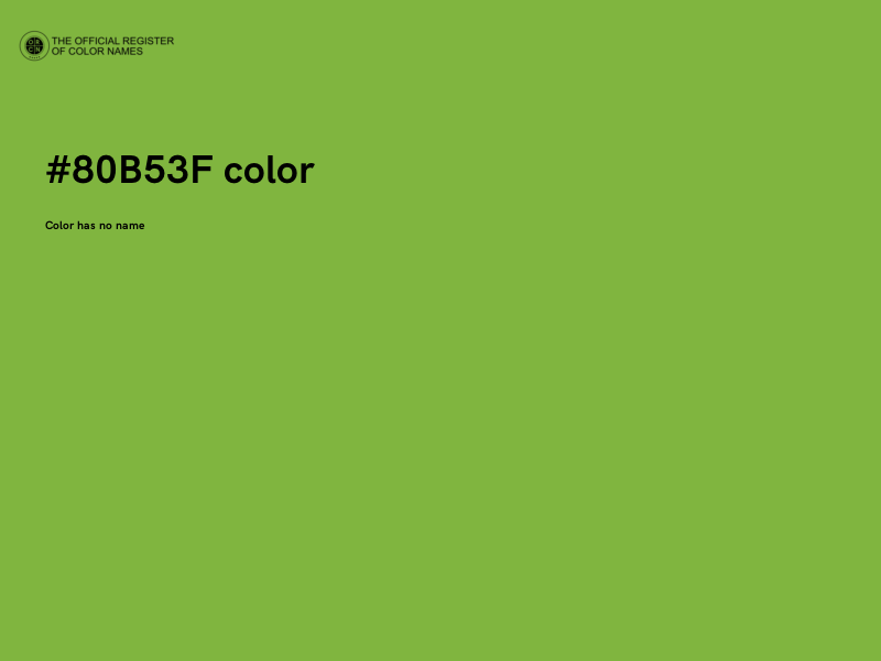 #80B53F color image