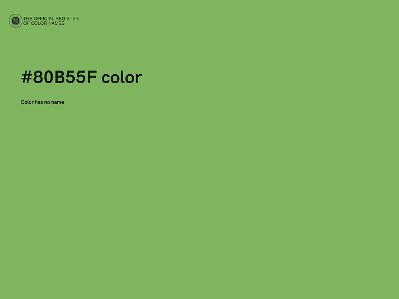 #80B55F color image