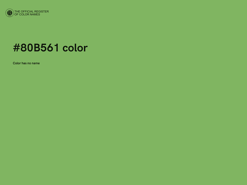 #80B561 color image