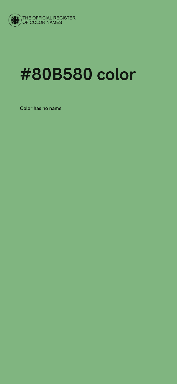 #80B580 color image