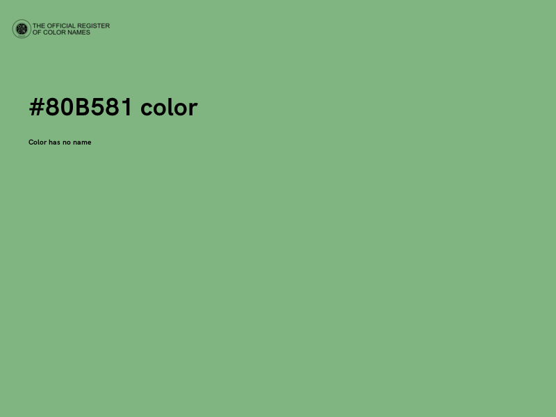 #80B581 color image