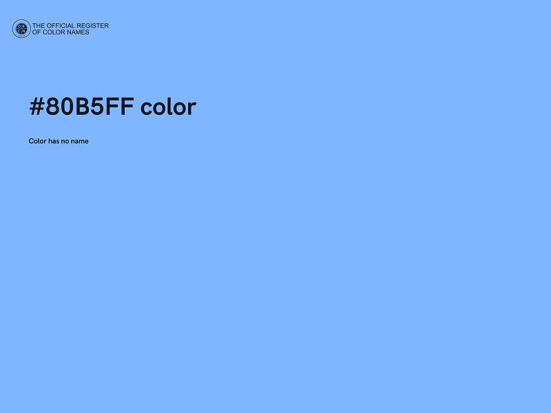 #80B5FF color image