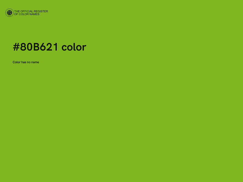 #80B621 color image