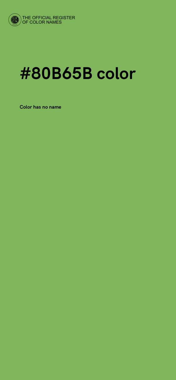 #80B65B color image