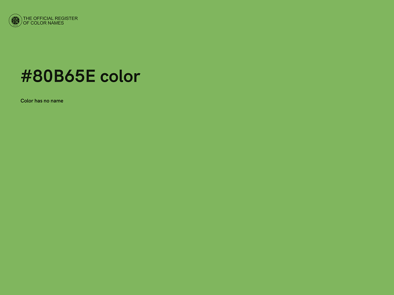 #80B65E color image