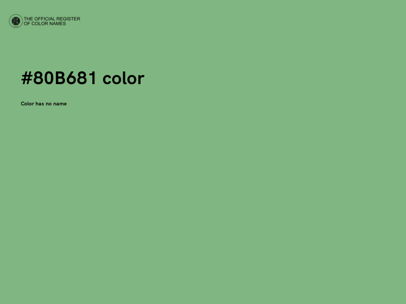 #80B681 color image