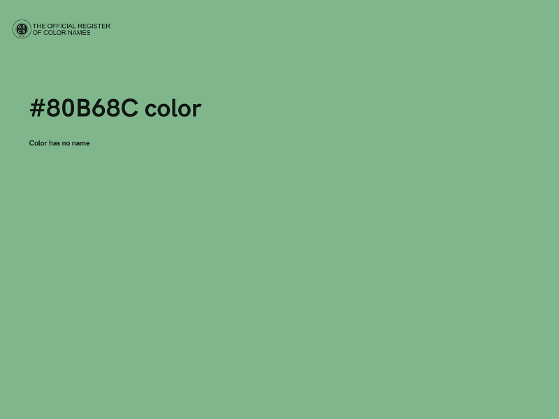 #80B68C color image