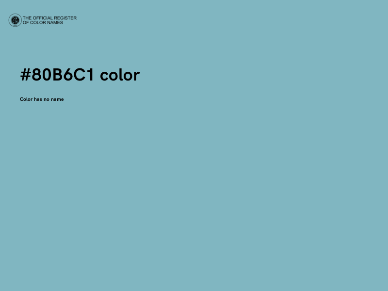 #80B6C1 color image