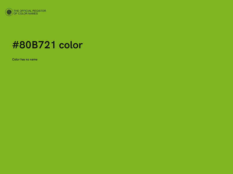 #80B721 color image