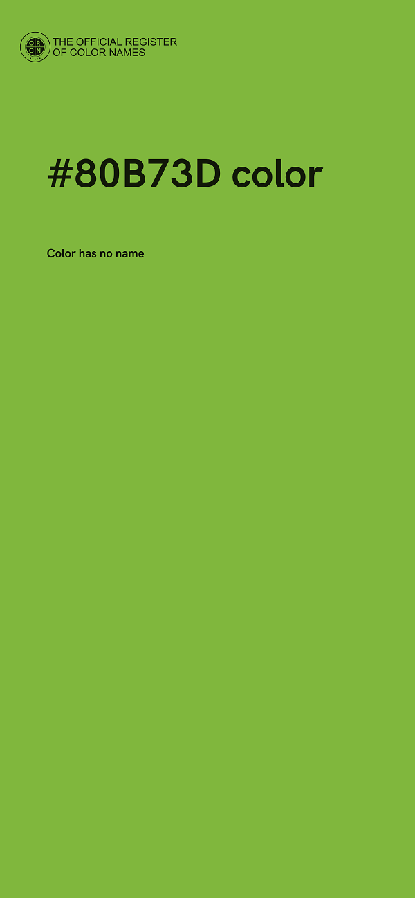 #80B73D color image