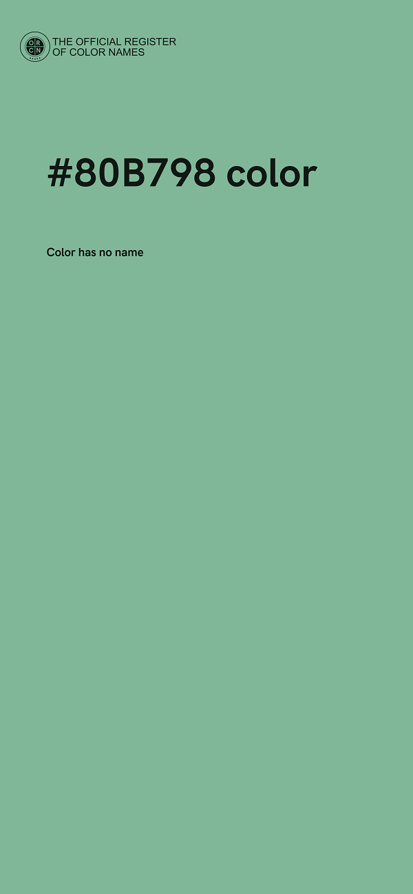 #80B798 color image