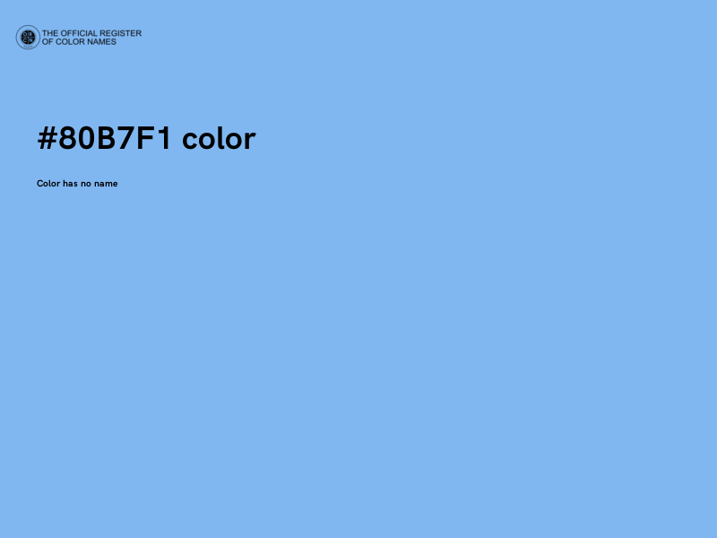 #80B7F1 color image