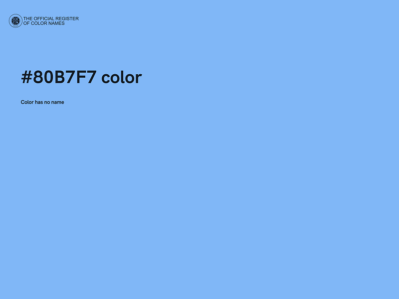 #80B7F7 color image