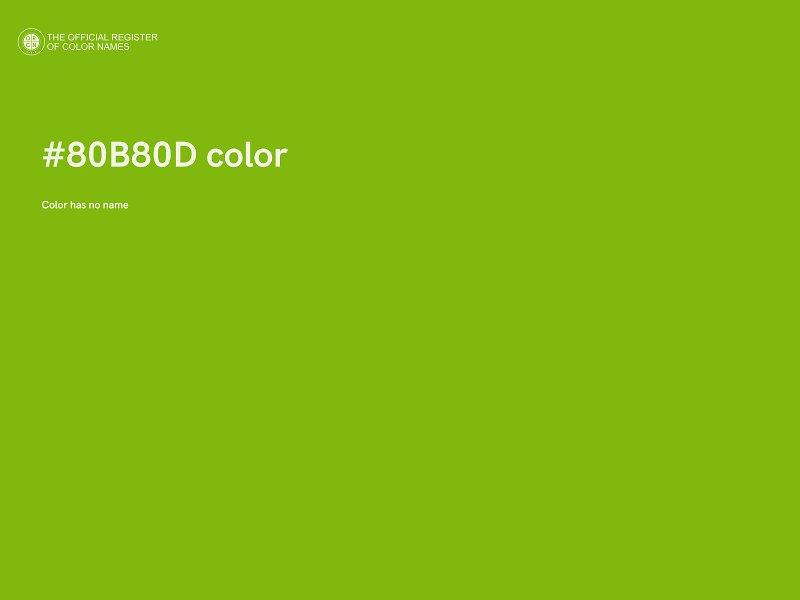 #80B80D color image