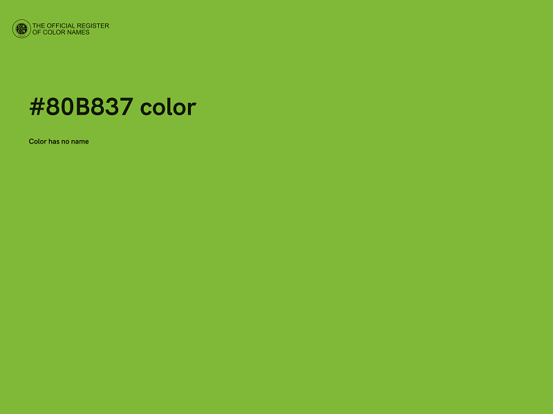 #80B837 color image