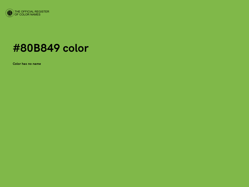 #80B849 color image