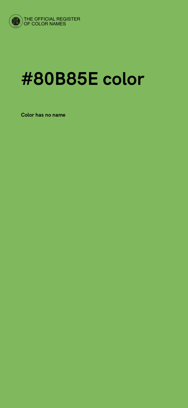 #80B85E color image