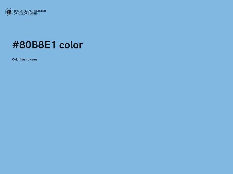 #80B8E1 color image