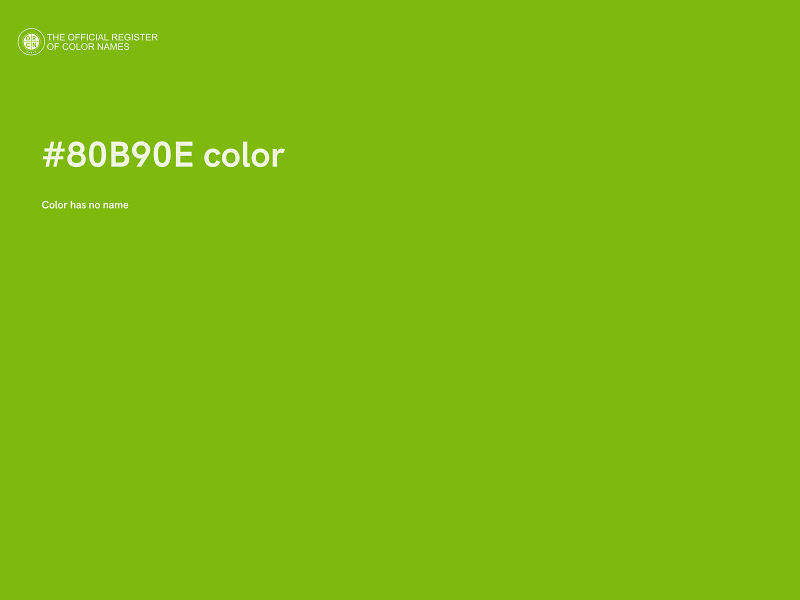 #80B90E color image