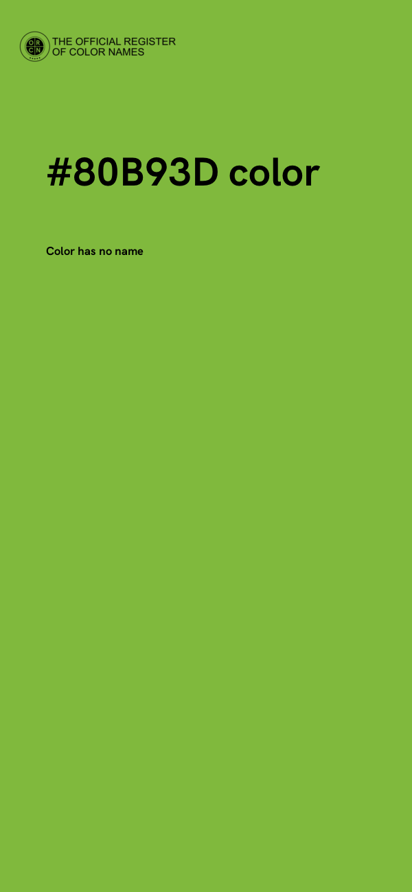 #80B93D color image