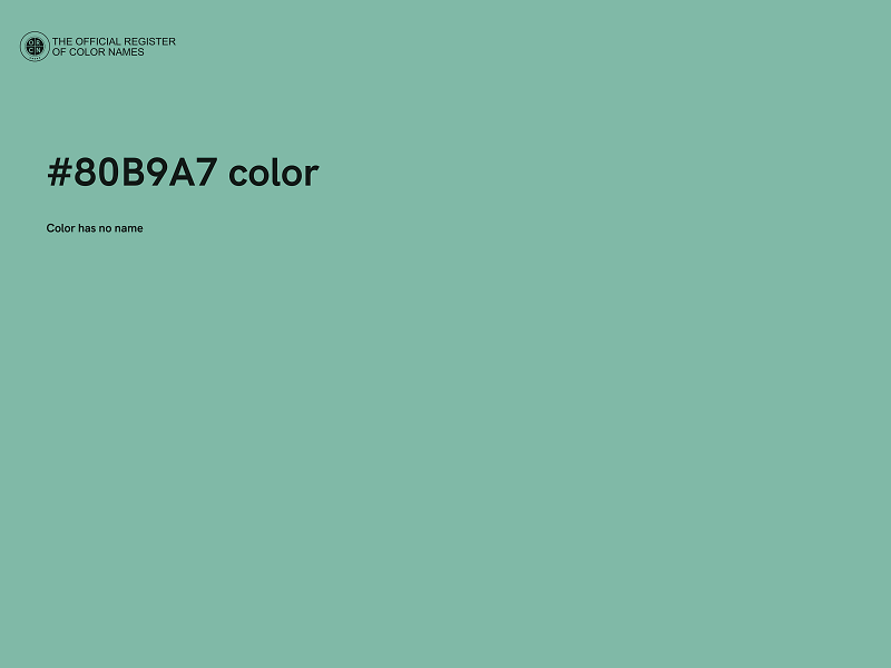 #80B9A7 color image