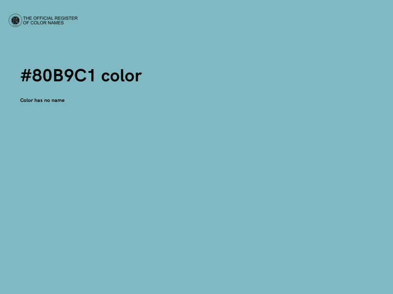 #80B9C1 color image