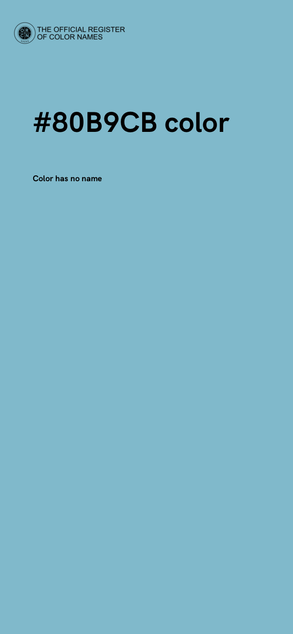 #80B9CB color image