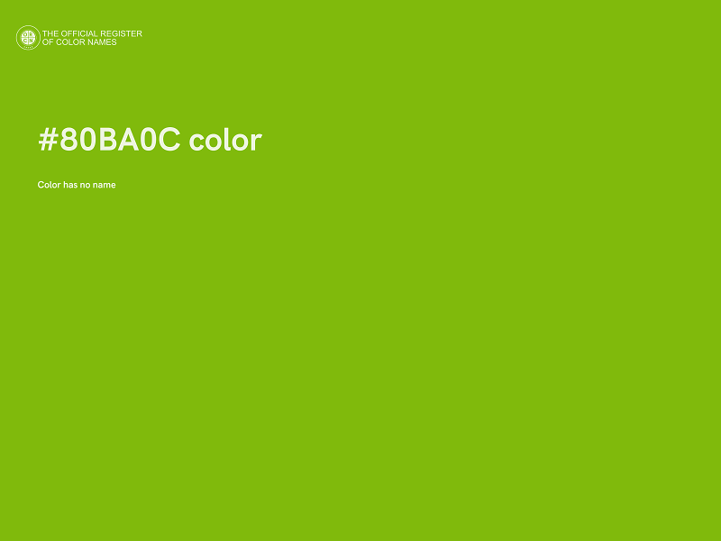 #80BA0C color image