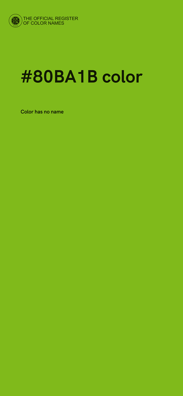 #80BA1B color image