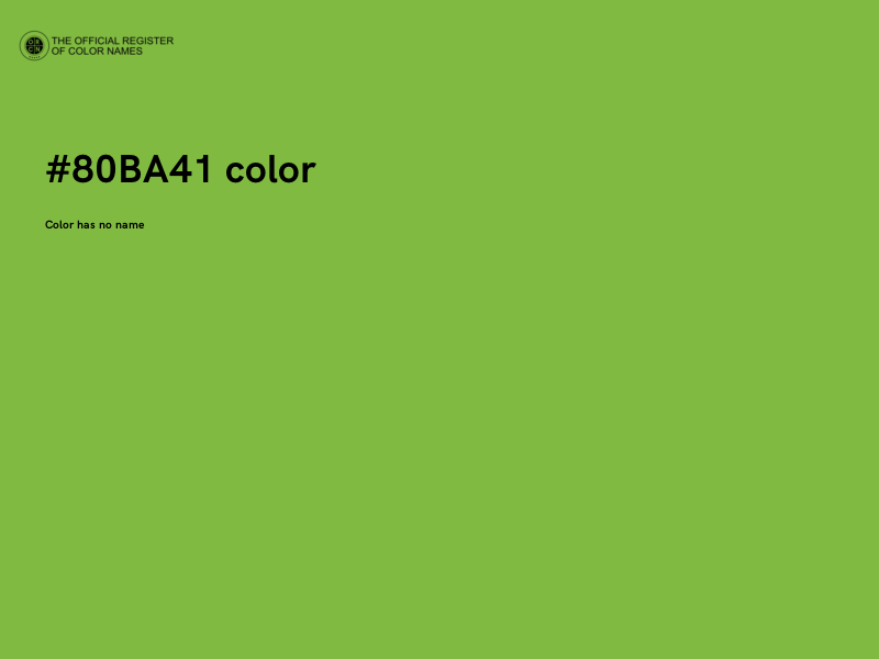 #80BA41 color image