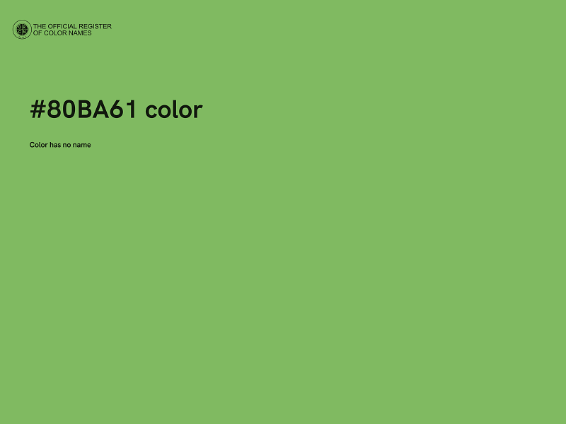 #80BA61 color image