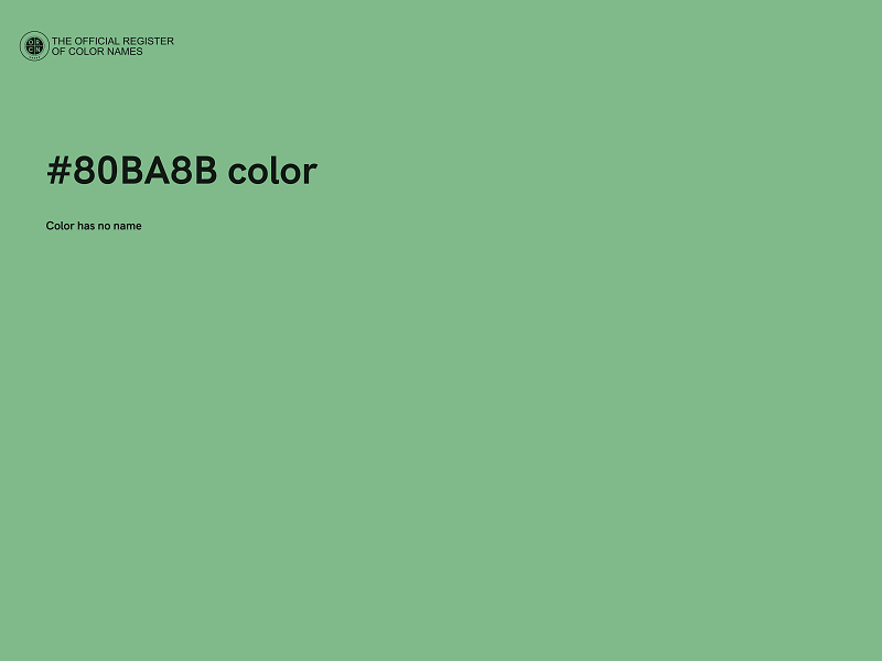 #80BA8B color image