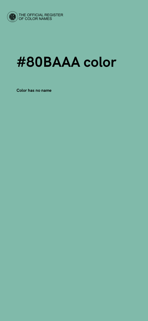 #80BAAA color image