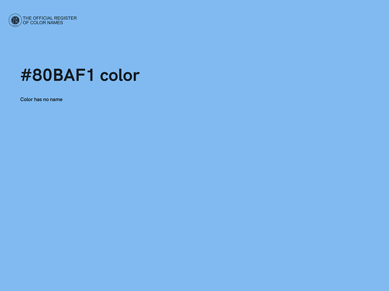 #80BAF1 color image