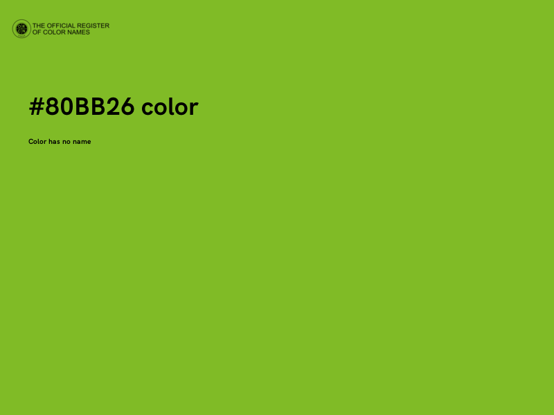#80BB26 color image