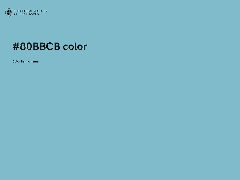 #80BBCB color image