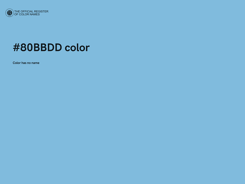 #80BBDD color image