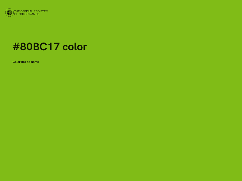 #80BC17 color image