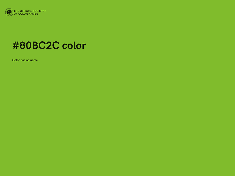 #80BC2C color image