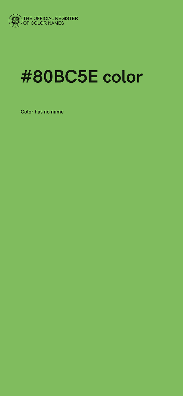 #80BC5E color image