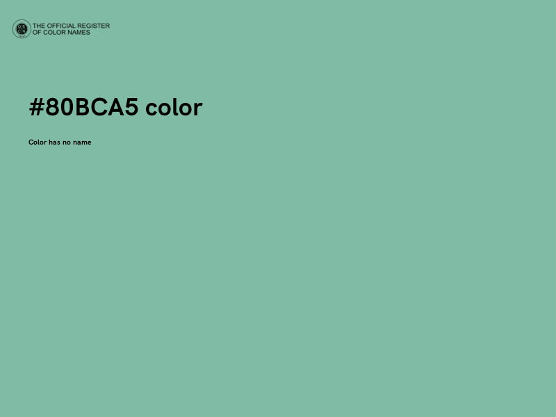 #80BCA5 color image