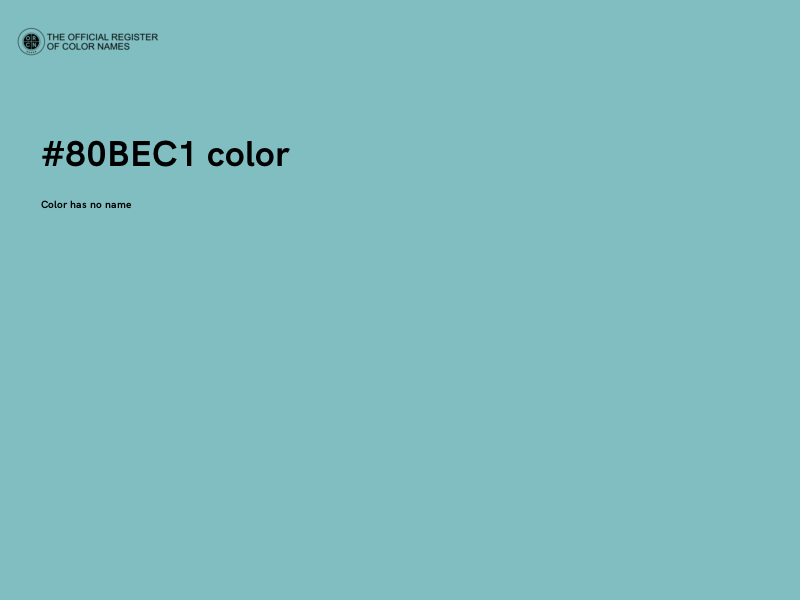 #80BEC1 color image